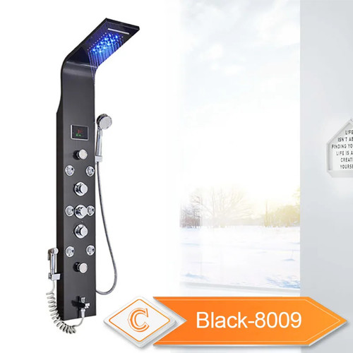 Led bathroom shower panel - bathroom,